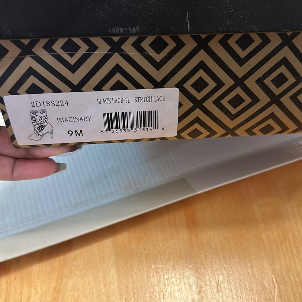 Charles David Open Toe Bootie , Black, Size 9 - image 4